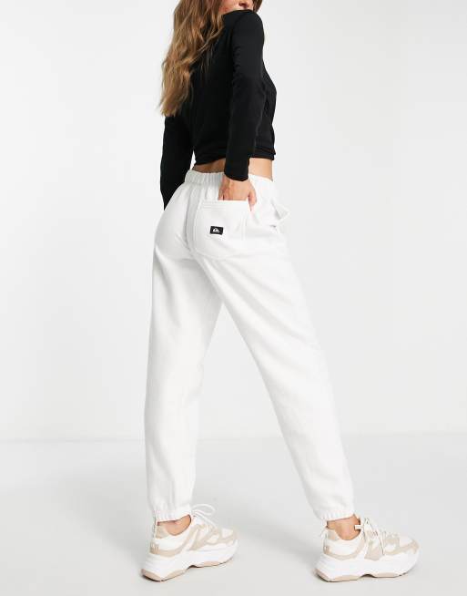 Quiksilver Logo trackies in white Exclusive to ASOS, 2 of 4