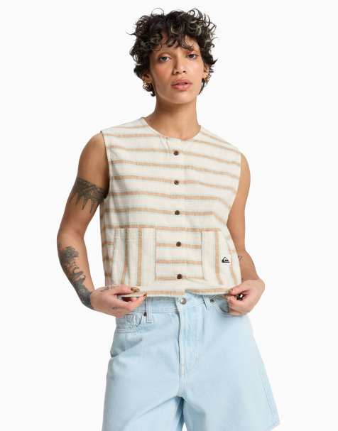 Quiksilver – Lomas – Trägertop in Weiß - view 1