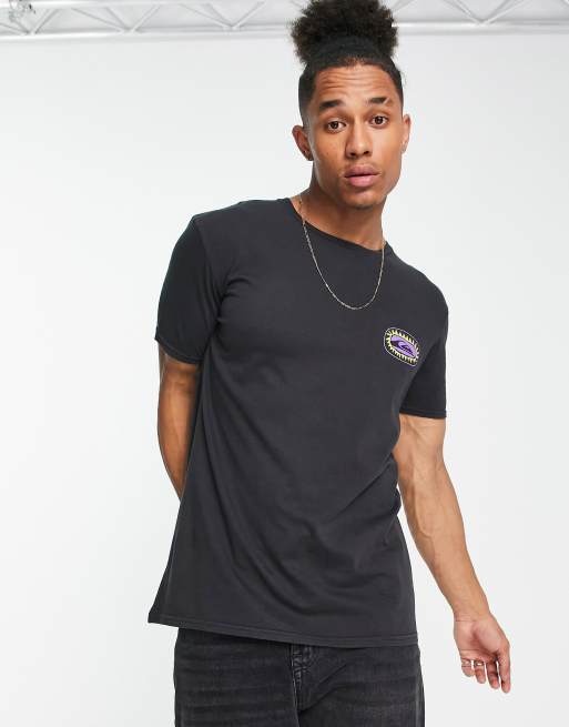 Black quiksilver shop t shirt