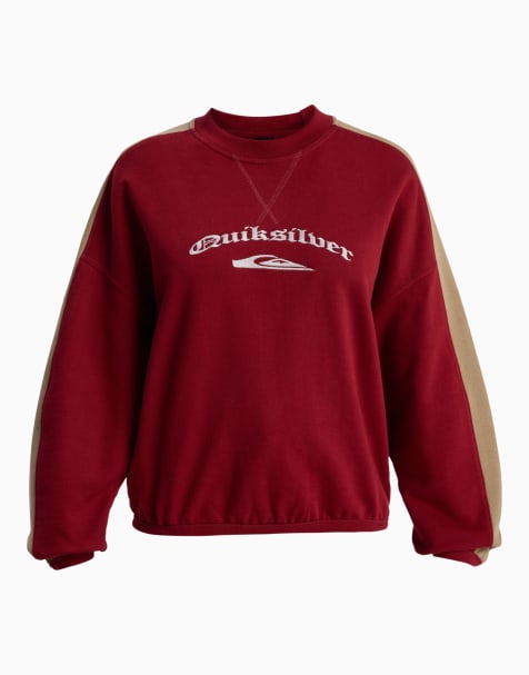 Quiksilver Mercury block crew in biking red - view 1