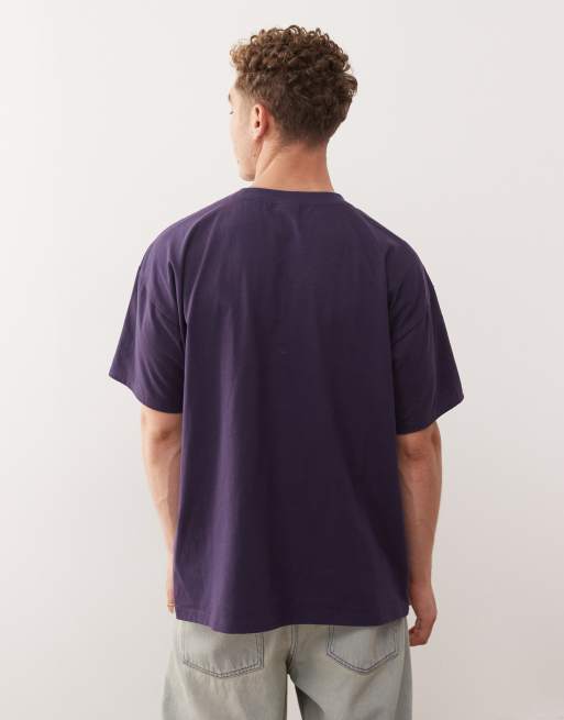 Quiksilver – Mercury Double Up – Schweres T-Shirt in Samtlila, 3 von 5
