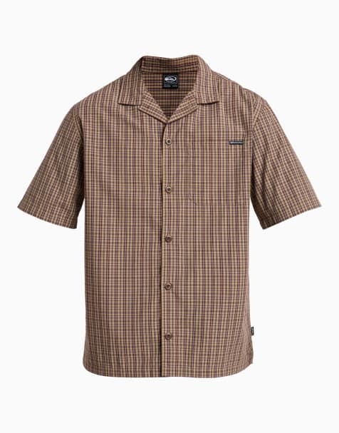 Quiksilver Mercury double zero short sleeve shirt in beige