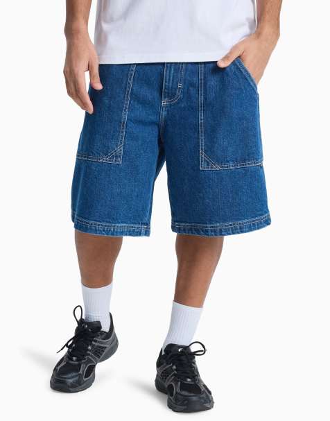 Quiksilver – Mercury – Jeansshorts in Blau - view 1