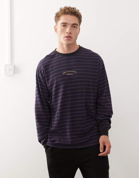 Quiksilver Mercury old hoops long sleeve t-shirt in purple velvet