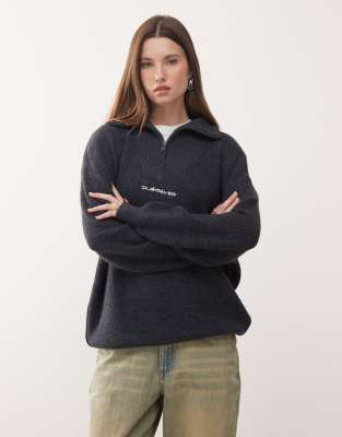 Quiksilver - Mesa Arch - Pullover in Chinablau mit hohem Kragen