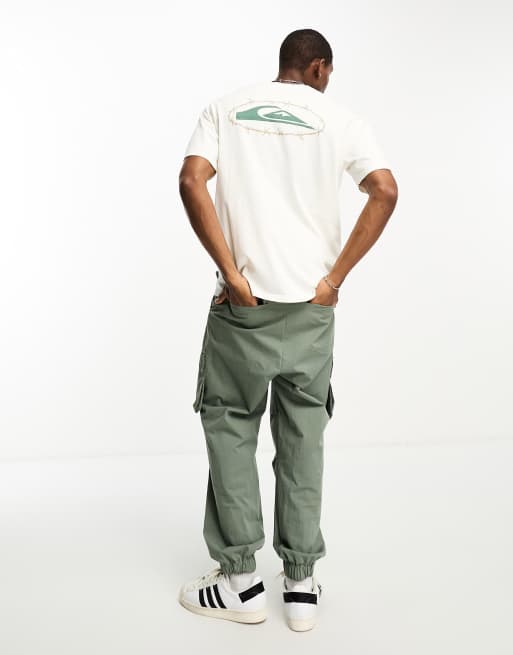 Quiksilver - Mikey - T-shirt in gebroken wit