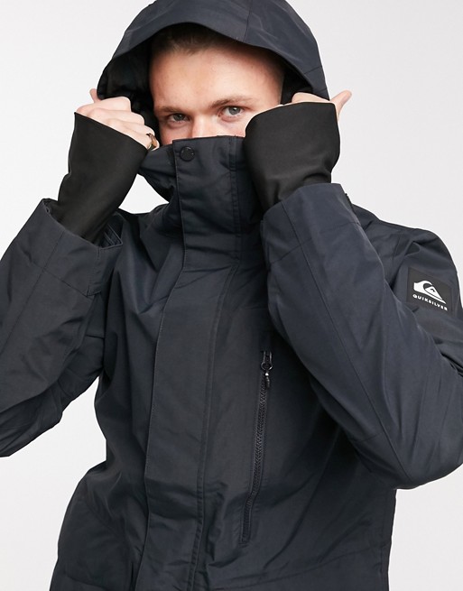 Quiksilver Mission 2L Gore-Tex snow jacket in black