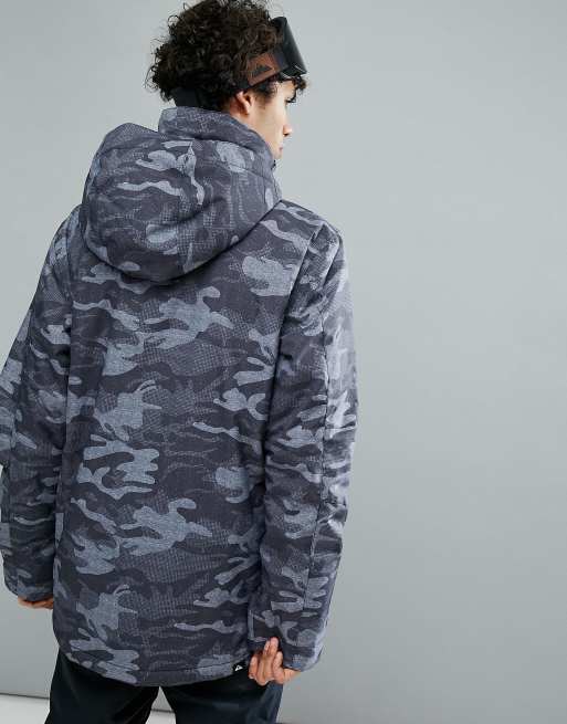 Grey camo ski on sale jacket