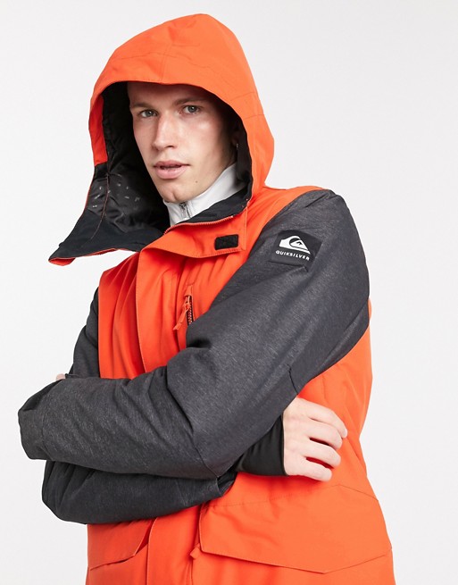 Quiksilver Mission snow jacket in poinciana