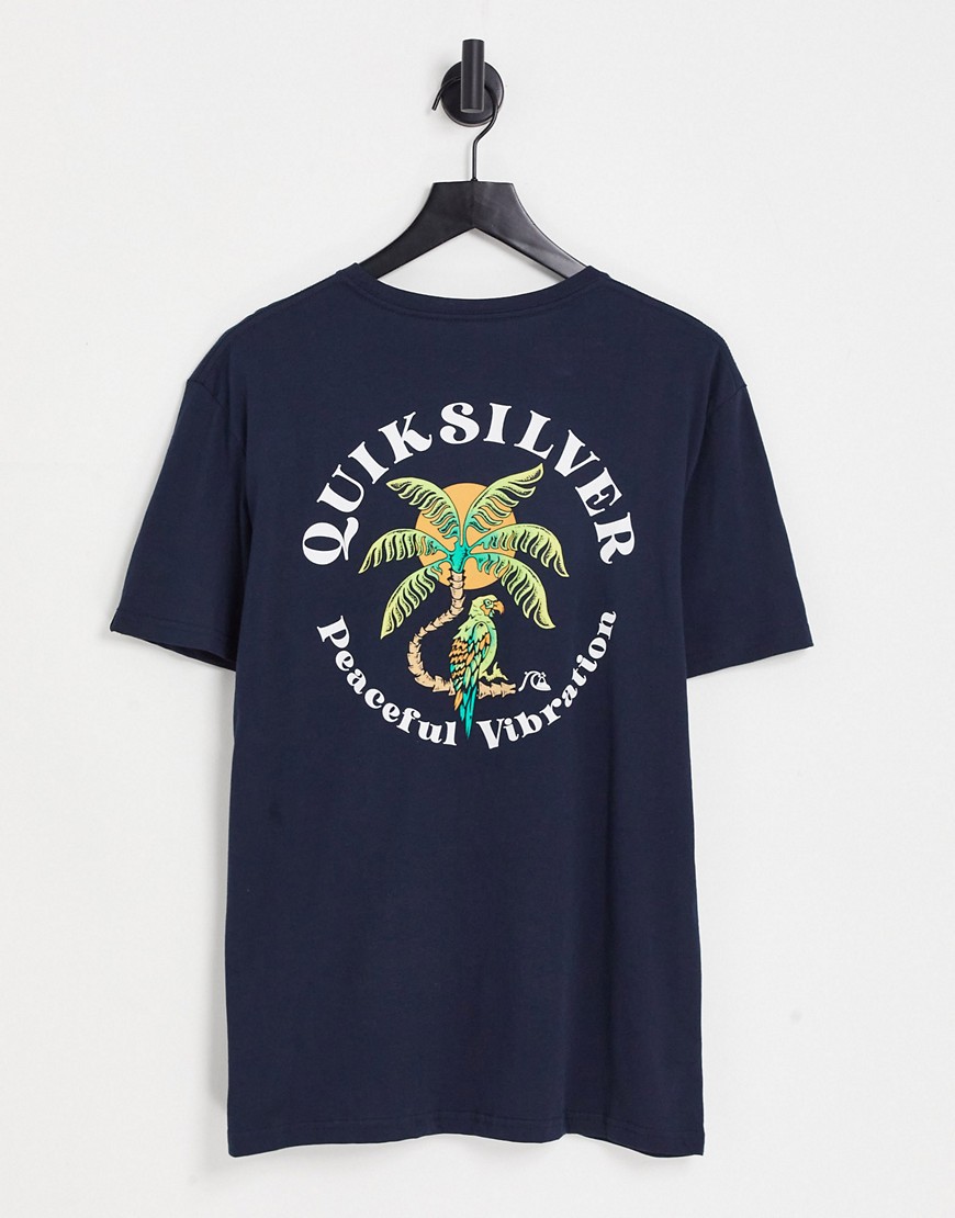 quiksilver - natural energy - marinblå t-shirt