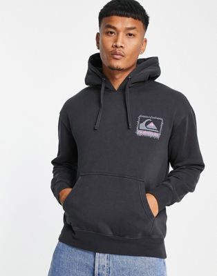 Quiksilver Either Way Pullover Hoody in Black 