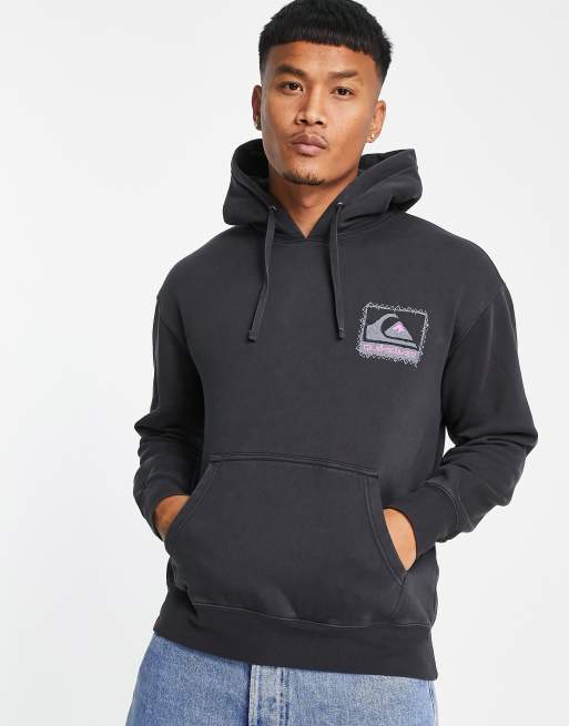 Quiksilver - Neon Slab - Sort hættetrøje