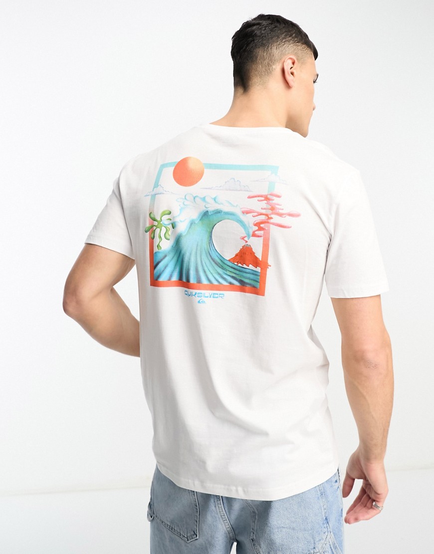 quiksilver - ocean bed - hvid t-shirt