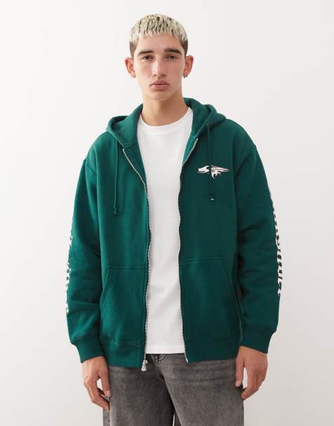 Quiksilver – Old English – Kapuzenpullover in Botanical Garden mit durchgehendem Reißverschluss - view 1