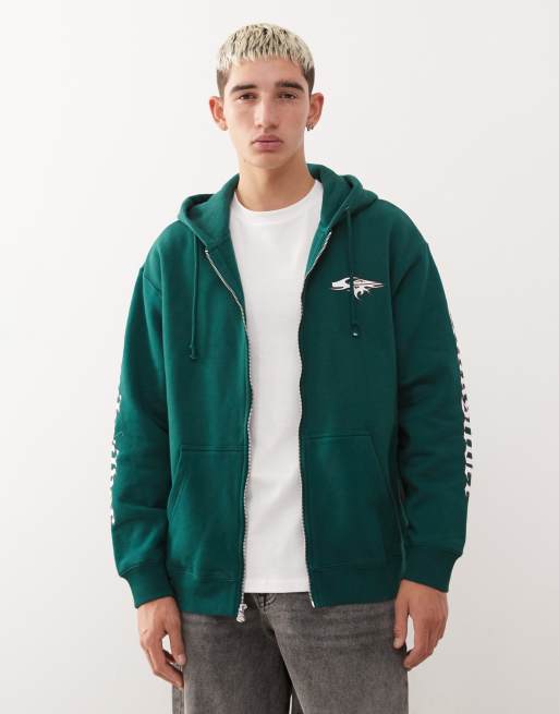 Quiksilver - Old English - Sweat à capuche zippé - Jardin botanique