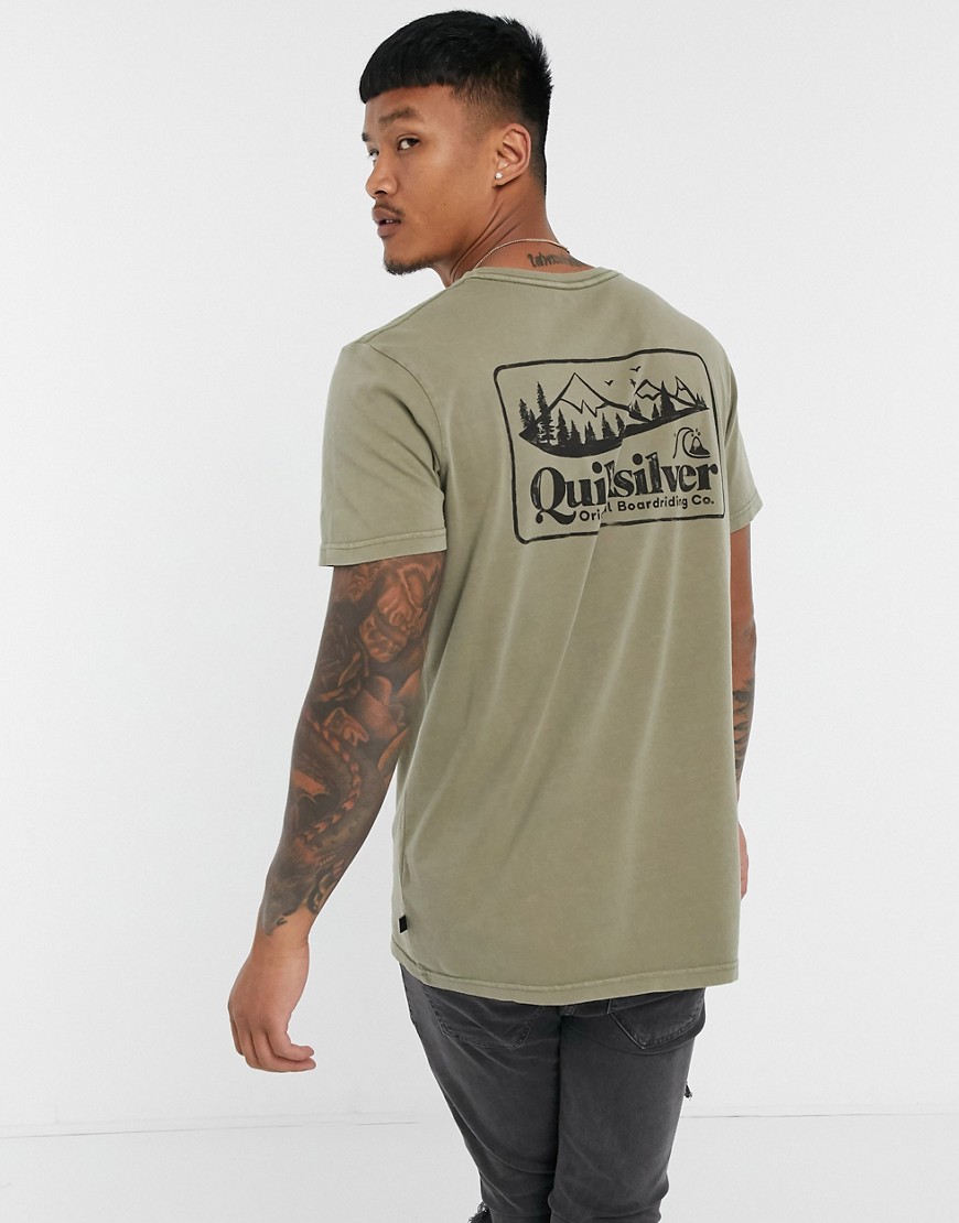 quiksilver - old habit - grön t-shirt