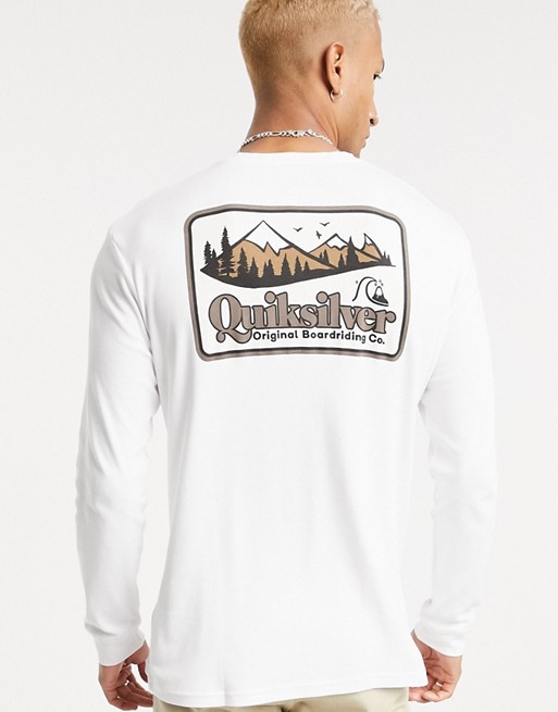 Quiksilver Old Habit long sleeved t-shirt in white