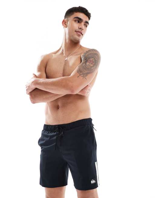 Quiksilver – Omni Amphibian – Sport-Shorts für Herren in Schwarz, 17 Zoll Länge