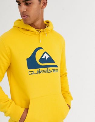 Quiksilver - Omni - Fleece hoodie met logo in geel