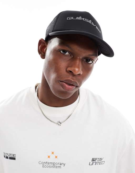 Quiksilver – Omni – Trucker-Kappe in Schwarz