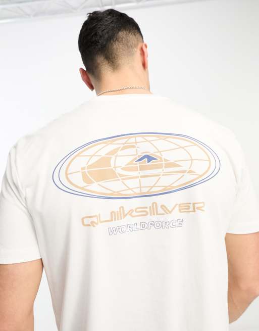 Quiksilver – On the Grid – Vit t-shirt