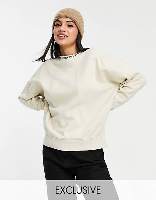 Women Quiksilver Oversized sweatshirt in beige Exclusive at  
