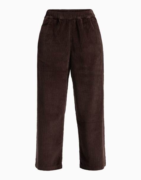Quiksilver Payarawa elasticated trousers in chocolate brown