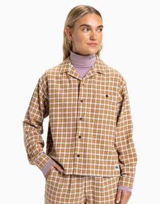 Quiksilver - Penarek - Langärmliges Hemd in Schokobraun-Brown