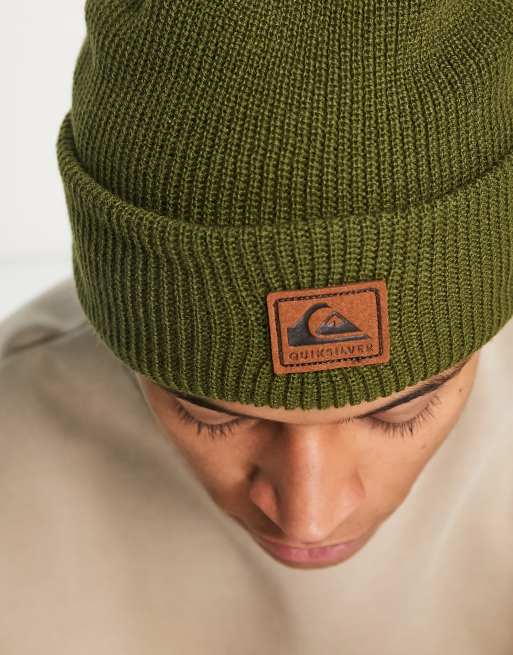 Quiksilver Performer 2 beanie in khaki | ASOS | Beanies