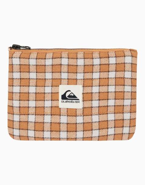Quiksilver - Pochette d'hiver à motif plaid - Marron chocolat - view 1