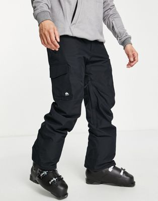 Quiksilver porter ski trousers in black
