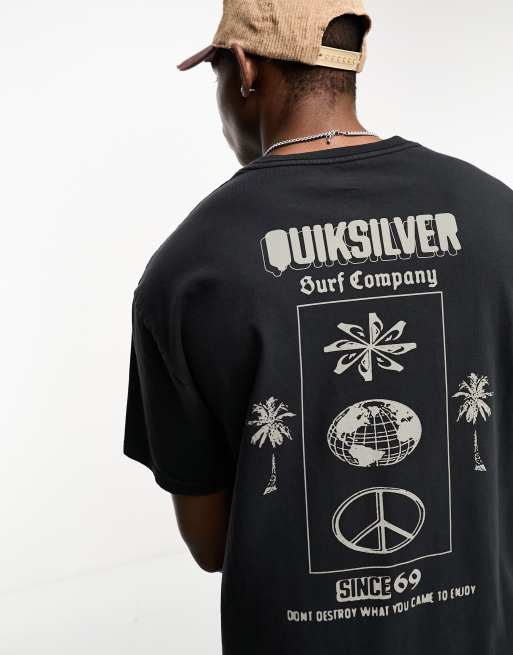 Quiksilver – Quik Ways – Czarny T-shirt