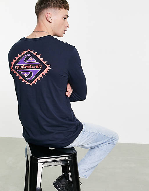 Quiksilver Return To The Moon long sleeve t-shirt in navy