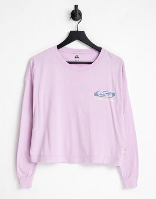 Quiksilver Return to the Moon long sleeve t-shirt in pink - ASOS Price Checker