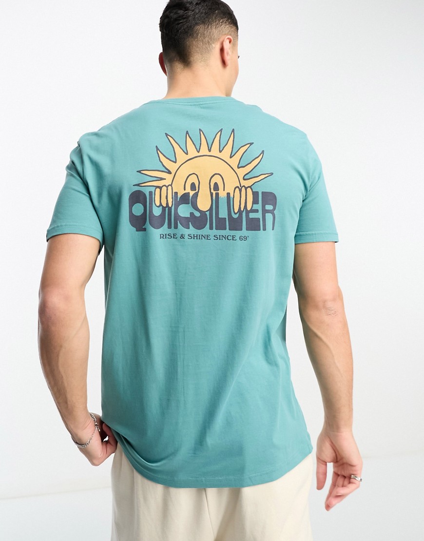 Quiksilver rise and shine t-shirt in blue