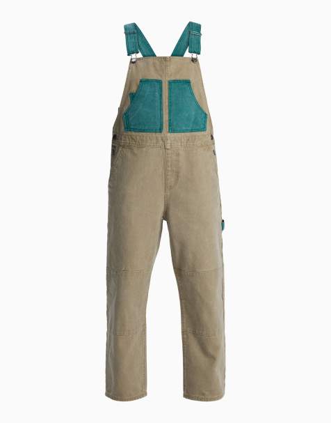 Quiksilver Sand relaxed dungarees in elmwood - view 1
