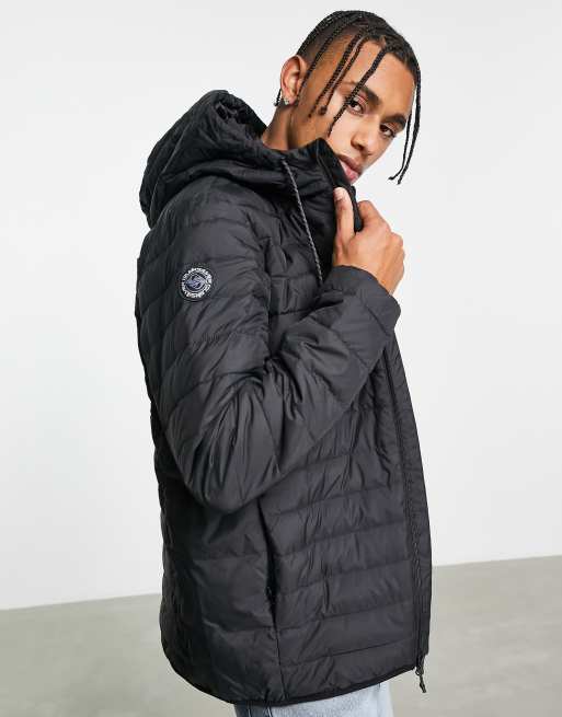 Quiksilver - Scaly - Doorgestikt jack in zwart