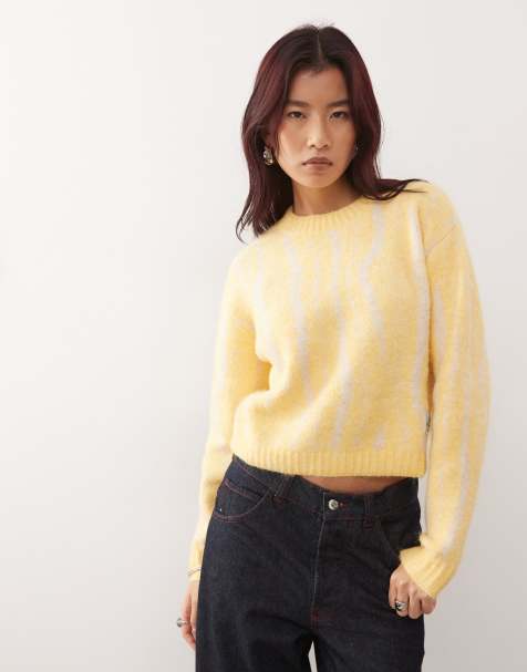 Quiksilver Selwyn crew neck jumper in rattan sand strokes - view 1