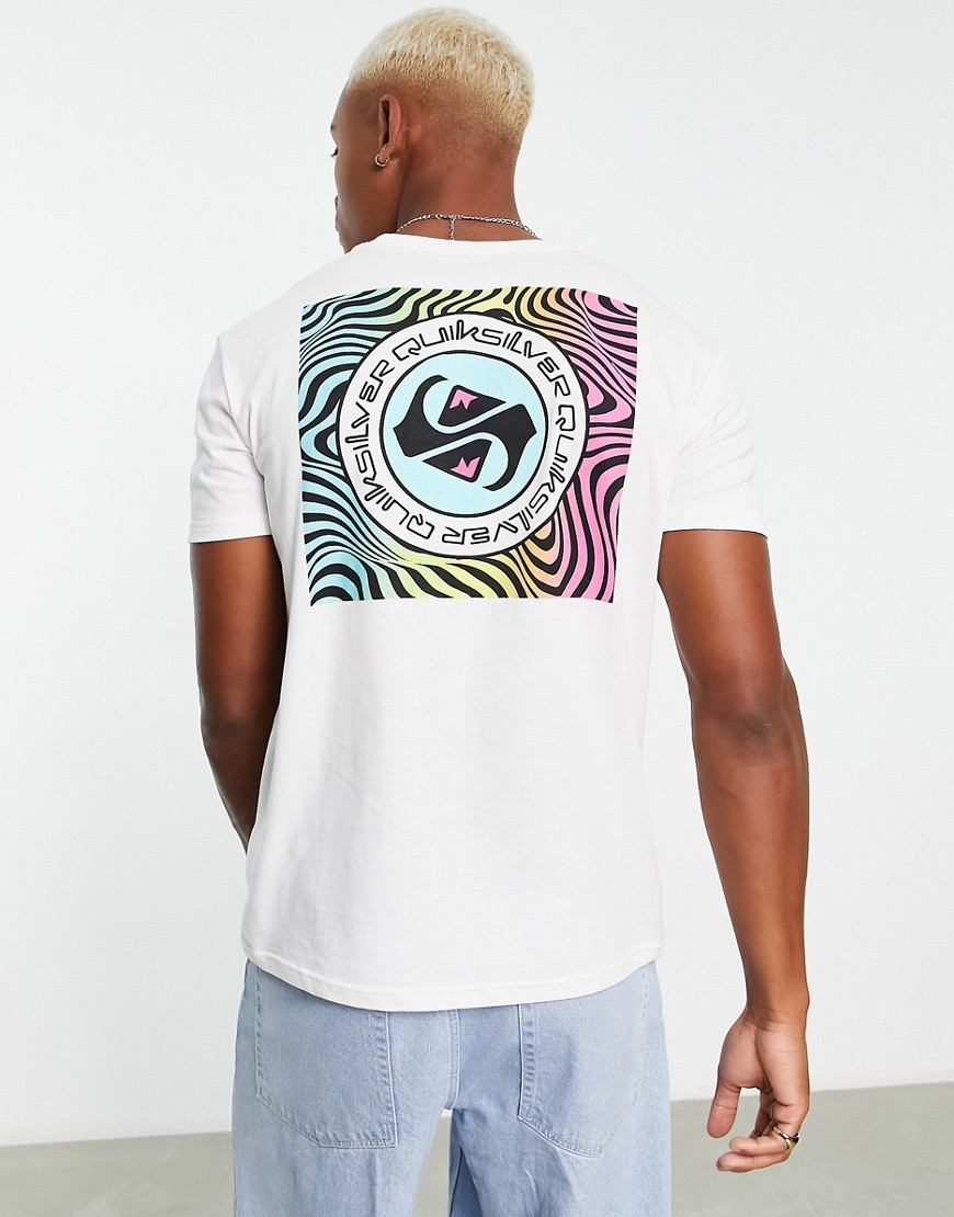 Quiksilver Shadow Groove t-shirt in white