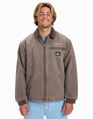 Quiksilver - Shaper - Veste de travail rembourrée - Marron chocolat-Brown