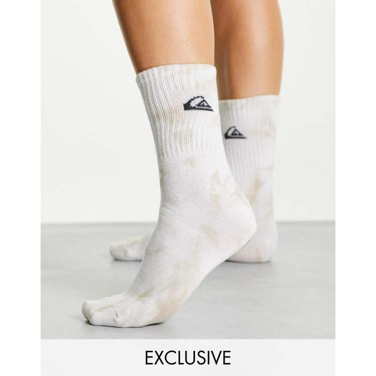 Quiksilver Socken mit Batikmuster in Wei Beige exklusiv bei