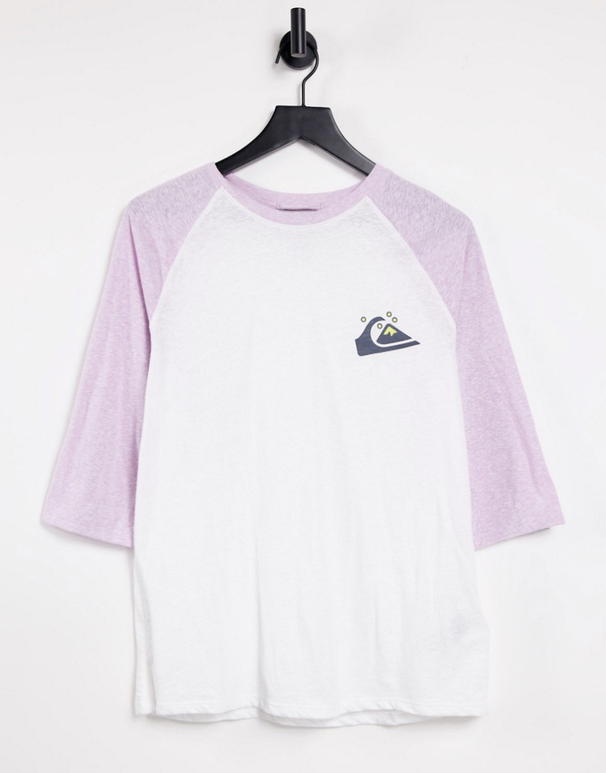 Quiksilver Standard Raglan t-shirt in pink