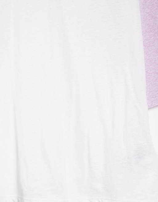 Quiksilver – Standard – Rosa t-shirt med raglan-ärm, 4 av 4