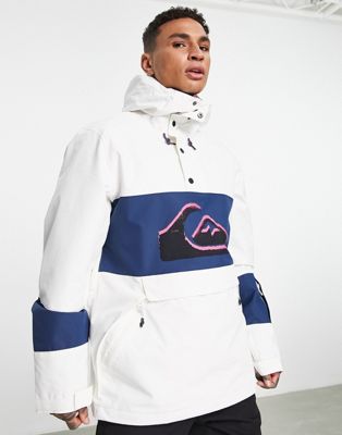 Quiksilver steeze ski jacket in white