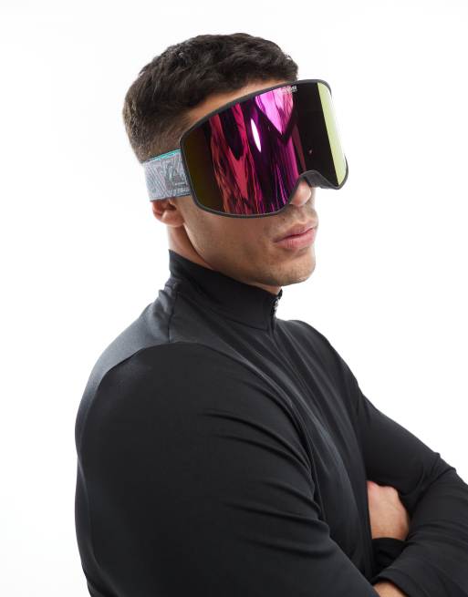 Quiksilver - Storm - Maschera da sci nera e rosa