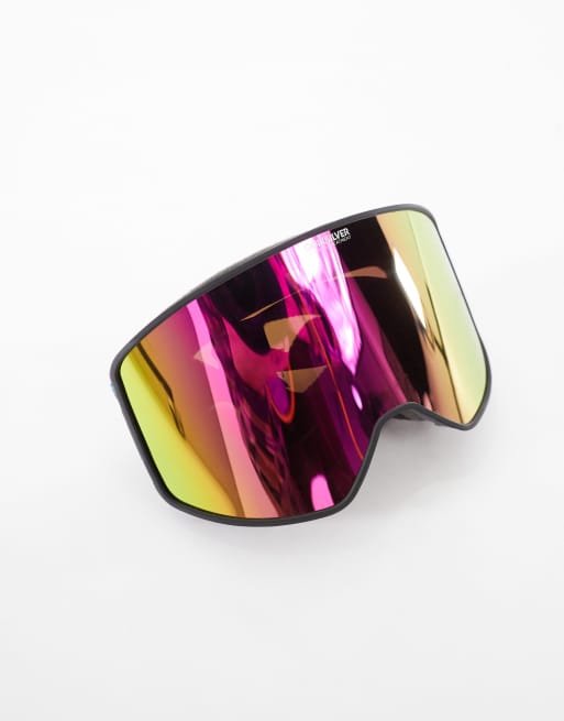 Quiksilver Storm Maschera da sci nera e rosa ASOS