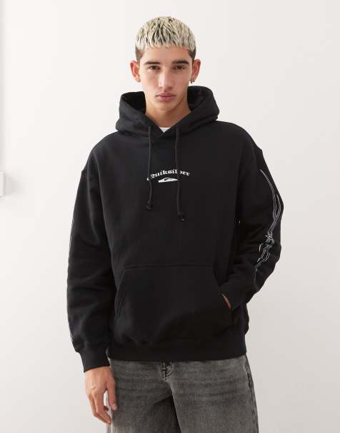 Quiksilver – Stretch-Kapuzenpullover in Schwarz - view 1