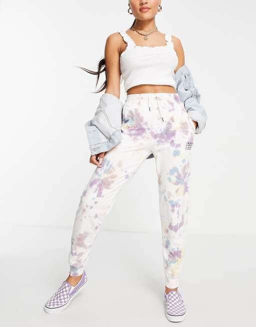 Quiksilver – Sun Spot – Rosa batikmönstrade mjukisbyxor