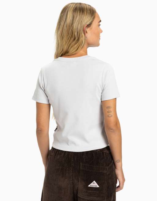 Quiksilver Sunday short sleeve t-shirt in lilac marble, 2 of 4