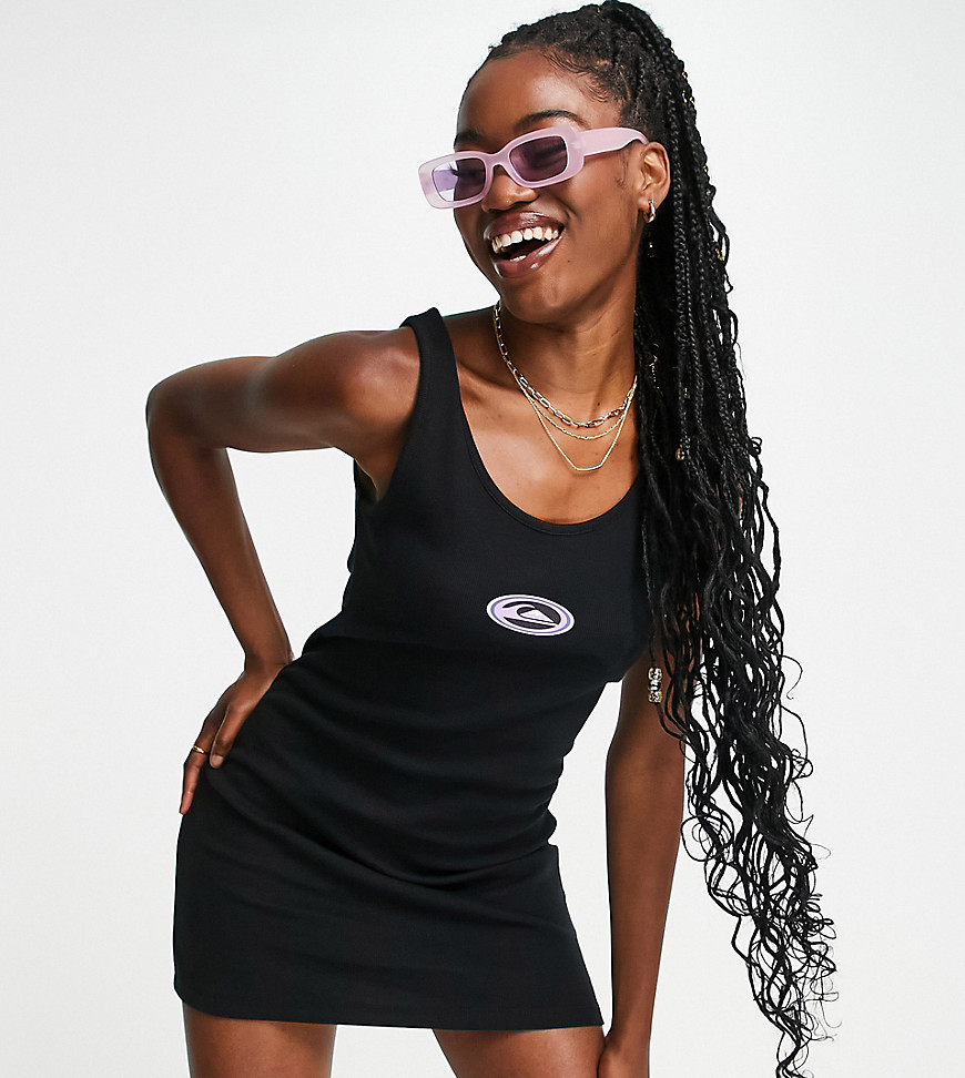 Quiksilver Sunrise Fever Body-conscious Dress In Black - Exclusive To Asos